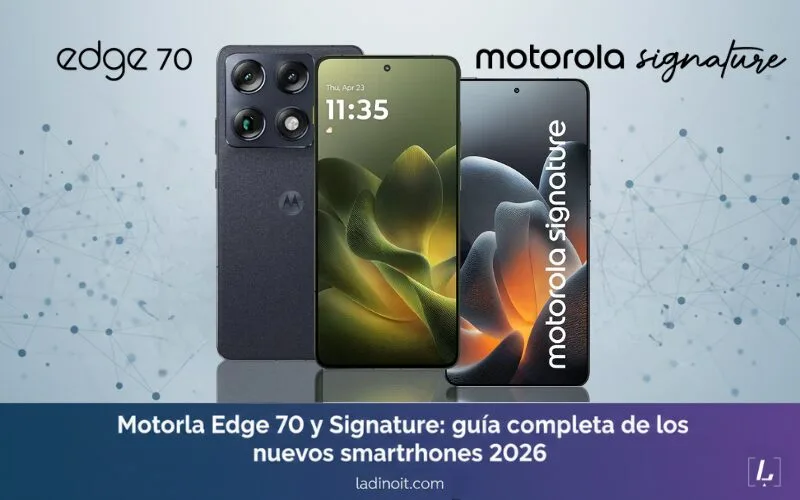Motorola Edge 70 y Signature smartphone ecosistema Motorola 2026. Blog ladinoit.com