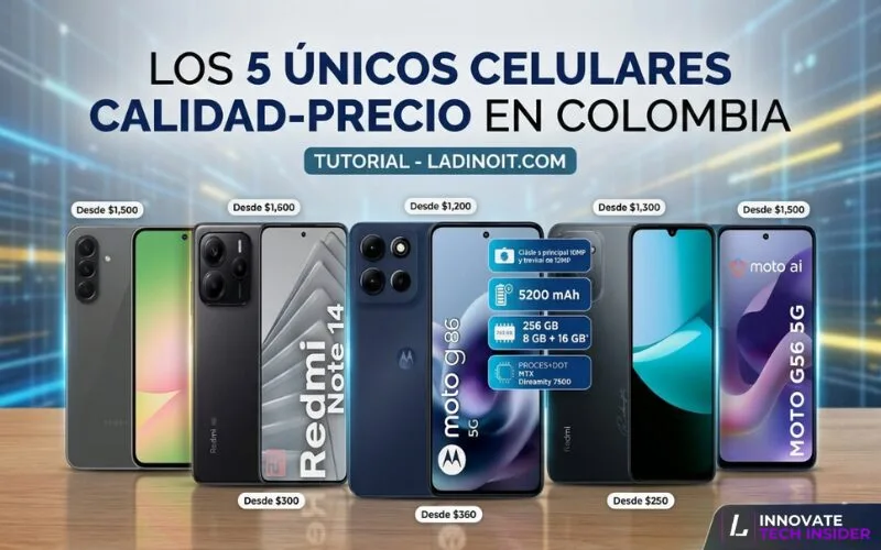 Los 5 únicos celulares calidad-precio en Colombia - ladinoit.com