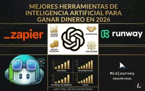 Lee más sobre el artículo Mejores herramientas de inteligencia artificial para ganar dinero en 2026 (Guía completa + comparativa)
