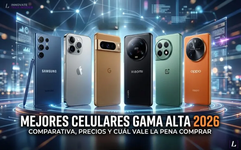 En este momento estás viendo Mejores celulares gama alta 2026: comparativa, precios y cuál vale la pena comprar
