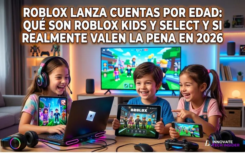 En este momento estás viendo Roblox lanza cuentas por edad: qué son Roblox Kids y Select y si realmente valen la pena en 2026
