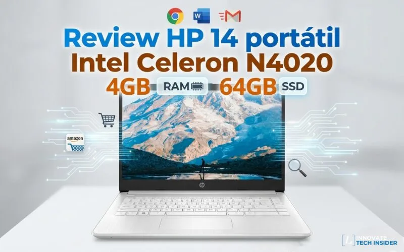 En este momento estás viendo Review HP 14 portátil Intel Celeron N4020, 4GB RAM, 64GB (2026): ¿Vale la pena o es mejor otra opción?