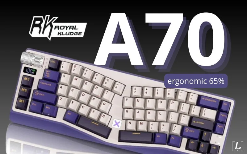 Lee más sobre el artículo Review RK Royal Kludge RK A70 ergonomic: ¿el teclado más cómodo para largas jornadas?