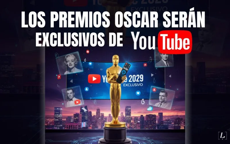 Lee más sobre el artículo Historia y futuro: Los premios Oscar serán exclusivos de YouTube a partir de 2029