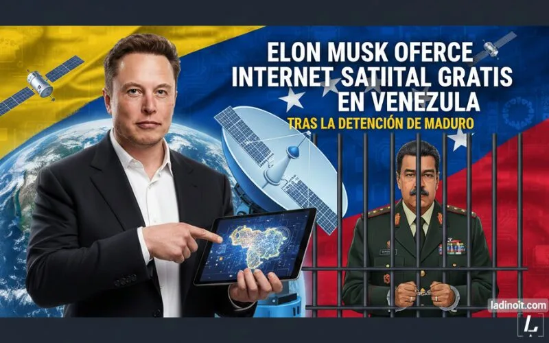 Lee más sobre el artículo Elon Musk ofrece internet satelital gratis en Venezuela tras la detención de Maduro 2026
