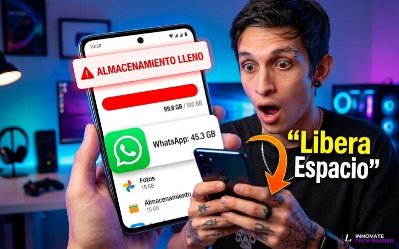 En este momento estás viendo WhatsApp ocupa mucho espacio: 7 trucos para liberar almacenamiento sin borrar tus chats
