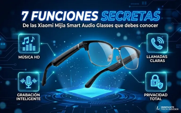 Funciones ocultas Xiaomi Mijia Smart Audio Glasses ladinoit.com