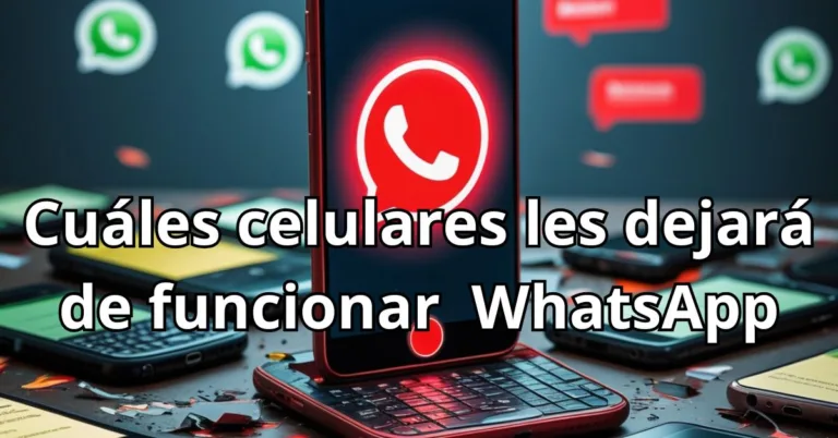 Cuáles celulares les dejará de funcionar WhatsApp